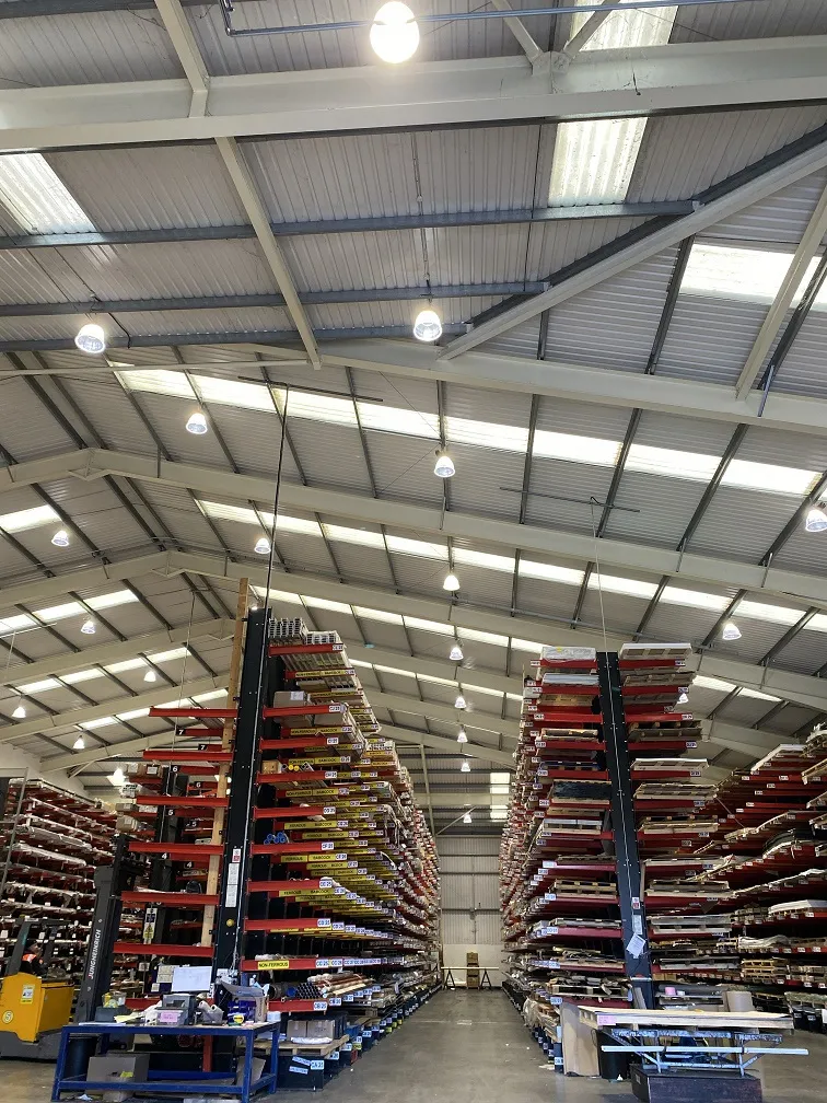 Plymouth Service Centre new warehouse lighting